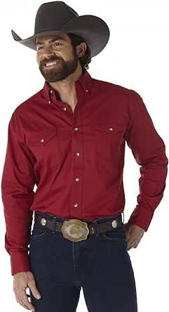 Wrangler Men's Painted Desert Two Pocket Long Sleeve Button Work Shirt