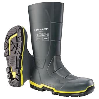 Dunlop Men's Protective Footwear, MZ2LE02, Acifort MetMAX, PVC Boots Industrial and Construction, Comfortable, 100% Waterproof, Black, Size 10 US
