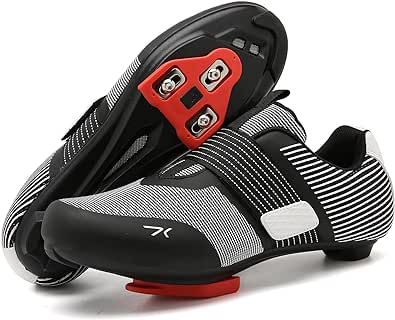 DARIBOM Cycling Shoes for Men and Women Road Bike Shoes Compatible with Peloton Pre-Installed with Delta Cleats Bicycle Riding Footwear Shoes