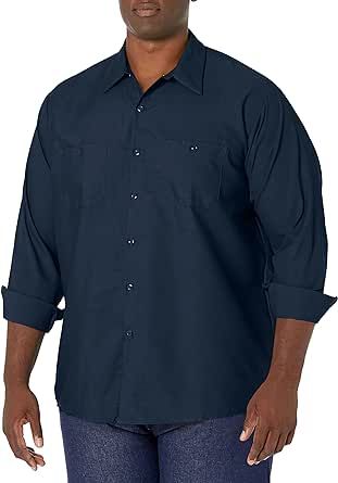 Red Kap Men's Industrial Long Sleeve Work Shirt