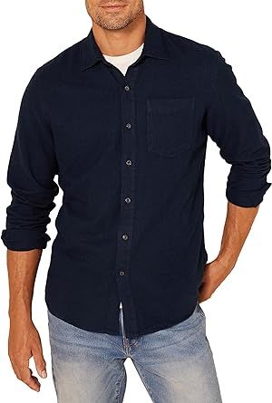 Amazon Essentials Men's Slim-Fit Long-Sleeve Flannel Shirt