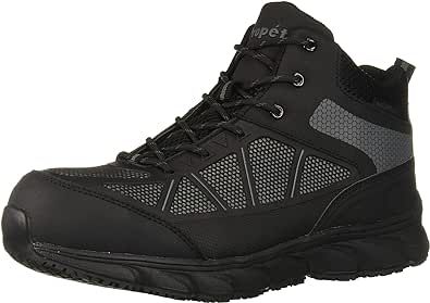Propet Mens Seeley Hi Round Toe Work Safety Shoes Casual - Black