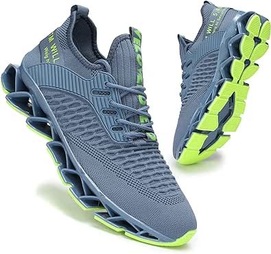 Men's Running Shoes Blade Tennis Walking Fashion Sneakers Breathable Non Slip Gym Sports Work Trainers