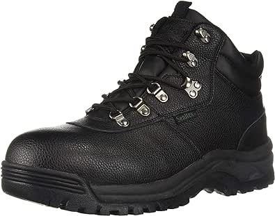Propet Mens Shield Walker 6 Inch Waterproof Composite Toe Work Safety Shoes Casual - Black